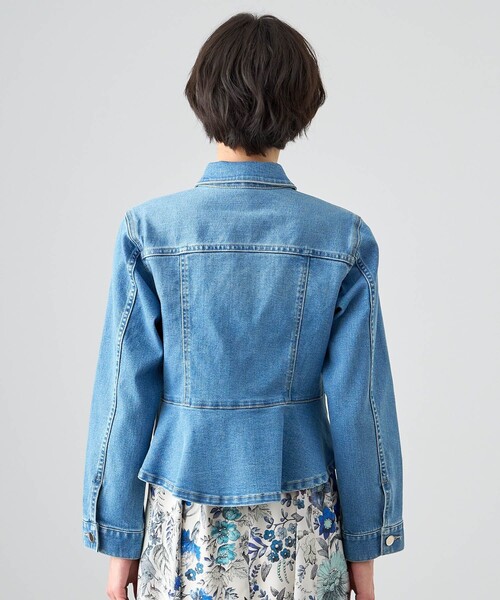 ANAYI（アナイ）の「ストレッチデニムペプラム ジャケット（デニム