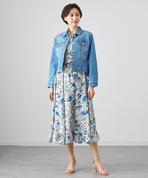 ANAYI（アナイ）の「ストレッチデニムペプラム ジャケット（デニム