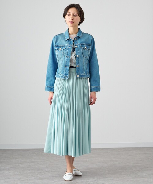 ANAYI（アナイ）の「ストレッチデニムペプラム ジャケット（デニム