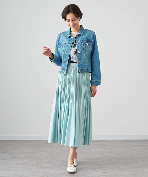 ANAYI（アナイ）の「ストレッチデニムペプラム ジャケット（デニム