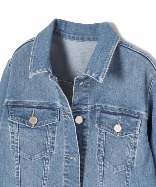 ANAYI（アナイ）の「ストレッチデニムペプラム ジャケット（デニム
