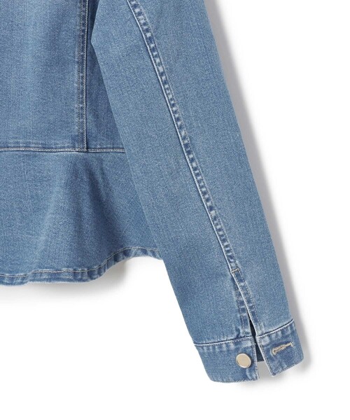 ANAYI（アナイ）の「ストレッチデニムペプラム ジャケット（デニム