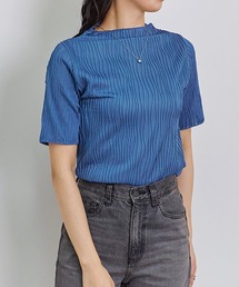 ウェーブジャガード ボトルネックTee