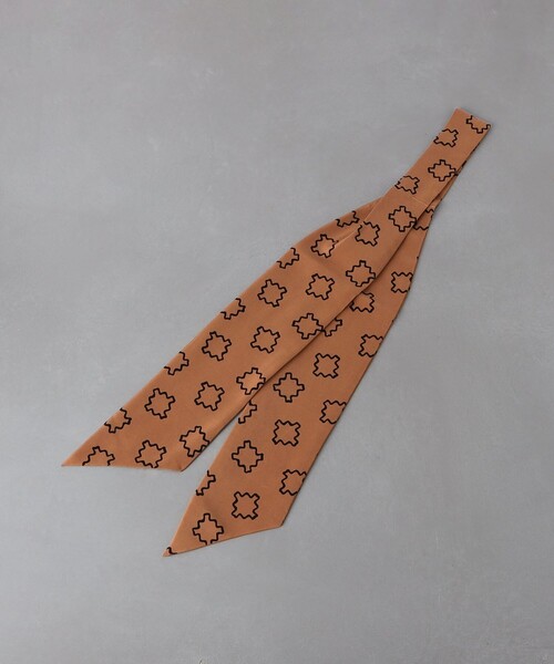 Camoshita（カモシタ）の「＜Camoshita＞ プリント アスコット タイ（ネクタイ・メンズ・ケリー/ブラウン/ブラック/ライトブルー・FREE）」の2枚目の写真