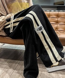 その他パンツ（ブラック/黒色系・コーデュロイ）ファッション