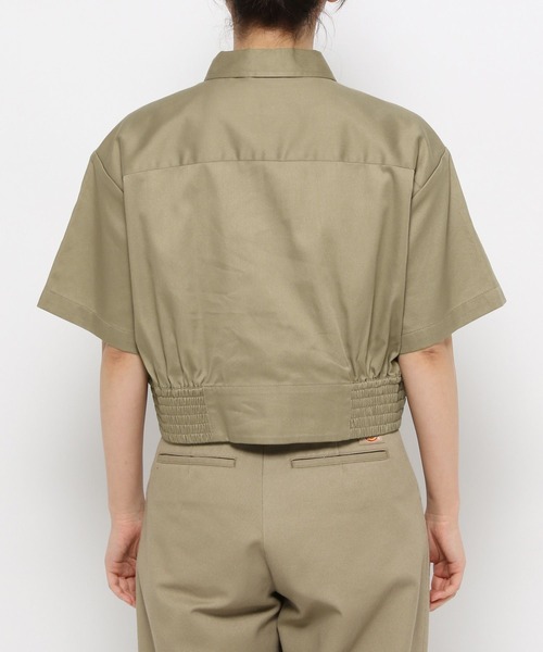 LOWRYS FARM(ローリーズファーム)の「DickiesショートシャツSS(シャツ/ブラウス・レディース・ベージュ/ブラック/ネイビー・FREE)」の14枚目の写真