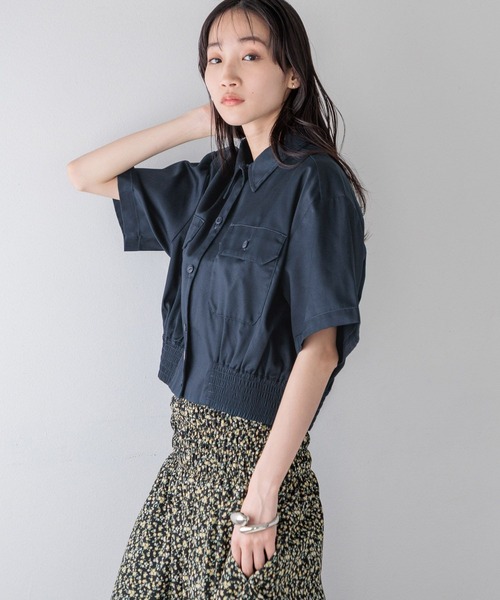 LOWRYS FARM(ローリーズファーム)の「DickiesショートシャツSS(シャツ/ブラウス・レディース・ベージュ/ブラック/ネイビー・FREE)」の22枚目の写真