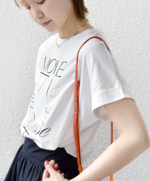SHIPS(シップス)の「【WEB限定】〈手洗い可能〉バリエーション ロゴ 刺繍 プリントTEE(Tシャツ/カットソー・レディース・ホワイト系その他/ホワイト系/オフホワイト/チャコールグレー/ホワイト/ライトホワイト・ONE SIZE)」の19枚目の写真