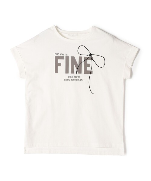 SHIPS（シップス）の「【WEB限定】〈手洗い可能〉バリエーション ロゴ 刺繍 プリントTEE（Tシャツ/カットソー・レディース・ホワイト系その他/ホワイト系/オフホワイト/チャコールグレー/ホワイト/ライトホワイト・ONE SIZE）」の21枚目の写真