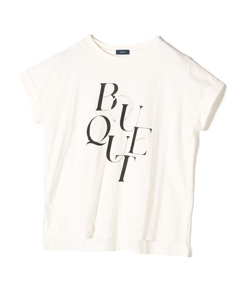 SHIPS（シップス）の「【WEB限定】〈手洗い可能〉バリエーション ロゴ 刺繍 プリントTEE（Tシャツ/カットソー・レディース・ホワイト系その他/ホワイト系/オフホワイト/チャコールグレー/ホワイト/ライトホワイト・ONE SIZE）」の10枚目の写真