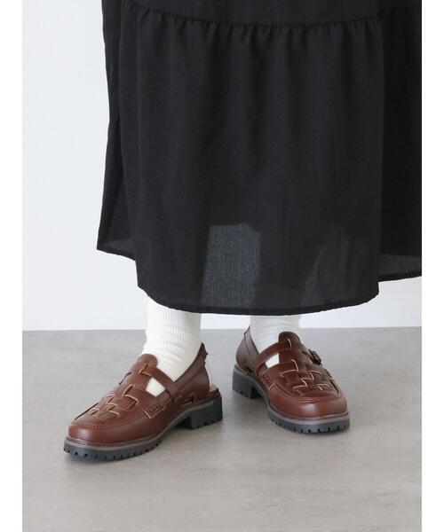 ehka sopo（エヘカソポ）の「フィッシャーマンサンダル（サンダル・レディース・ブラウン/ブロンズ/オフホワイト・M/L）」の5枚目の写真