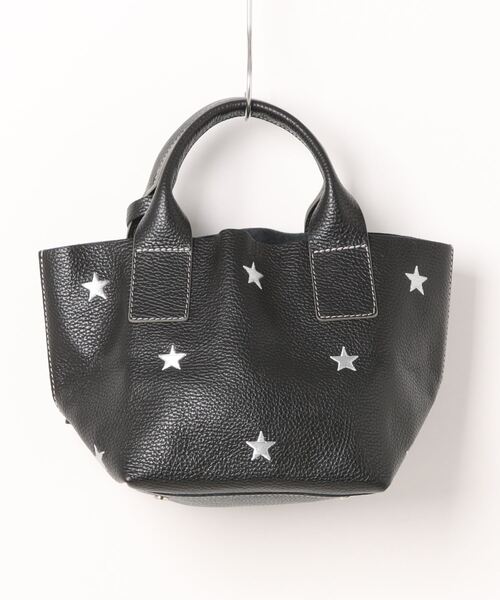 NUR（ヌール）の「【NUR/ヌール】星柄刺繍　ミニ　レザー　トートバッグ　VIOLA MINI（トートバッグ・レディース・ネイビー/ゴールド/ブラック/シルバー/ベージュ/ナチュラル/ライトグリーン/モカ・FREE）」の15枚目の写真
