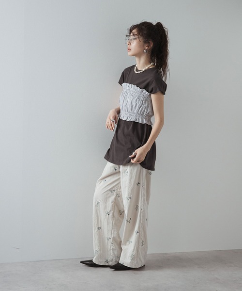 セール】ビスチェセットチュニックトップス（Tシャツ/カットソー