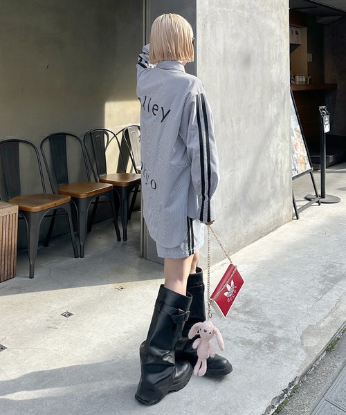 Alley by w closet（アリーバイダブルクローゼット）の「【Alley】ライン入りカンタンパンツ（その他パンツ・レディース・ブルー/イエロー・FREE）」の11枚目の写真