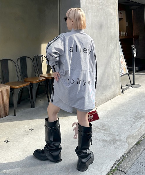 Alley by w closet（アリーバイダブルクローゼット）の「【Alley】ライン入りカンタンパンツ（その他パンツ・レディース・ブルー/イエロー・FREE）」の12枚目の写真