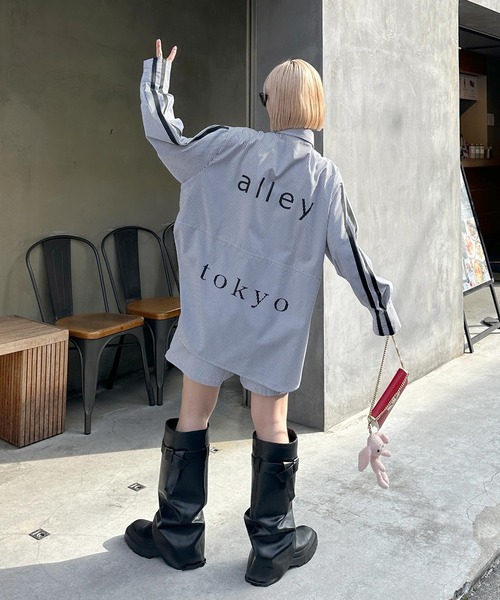 Alley by w closet（アリーバイダブルクローゼット）の「【Alley】ライン入りカンタンパンツ（その他パンツ・レディース・ブルー/イエロー・FREE）」の15枚目の写真