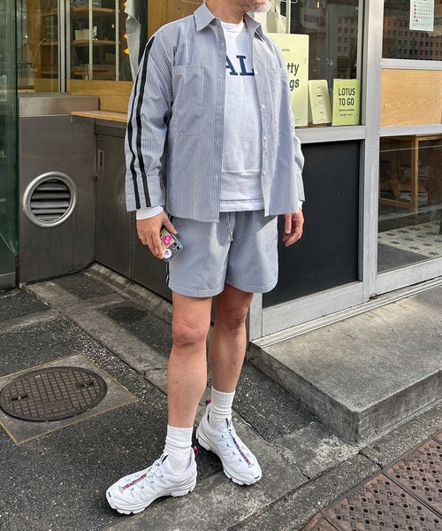 Alley by w closet（アリーバイダブルクローゼット）の「【Alley】ライン入りカンタンパンツ（その他パンツ・レディース・ブルー/イエロー・FREE）」の16枚目の写真