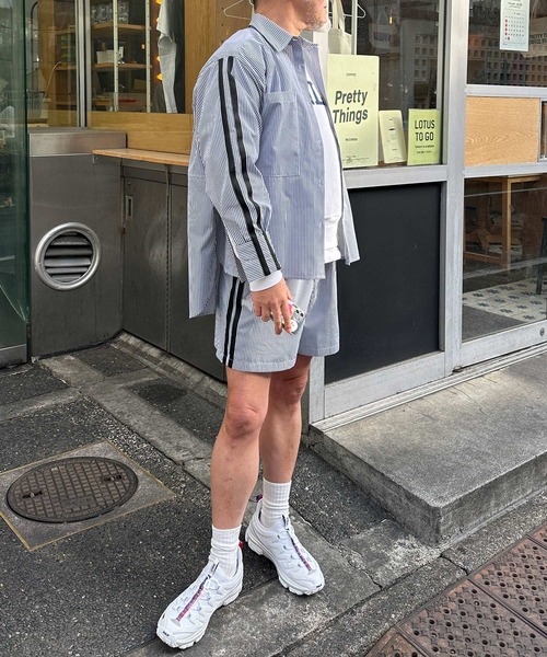 Alley by w closet（アリーバイダブルクローゼット）の「【Alley】ライン入りカンタンパンツ（その他パンツ・レディース・ブルー/イエロー・FREE）」の17枚目の写真