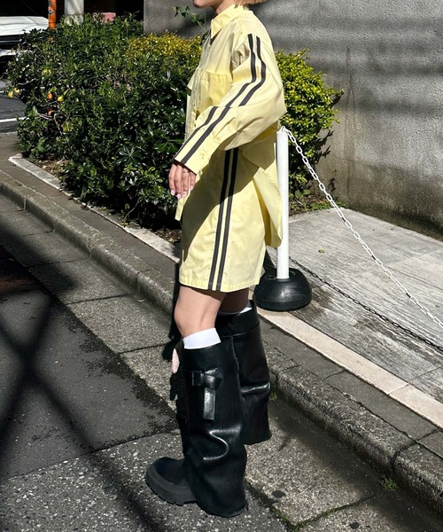 Alley by w closet（アリーバイダブルクローゼット）の「【Alley】ライン入りカンタンパンツ（その他パンツ・レディース・ブルー/イエロー・FREE）」の22枚目の写真