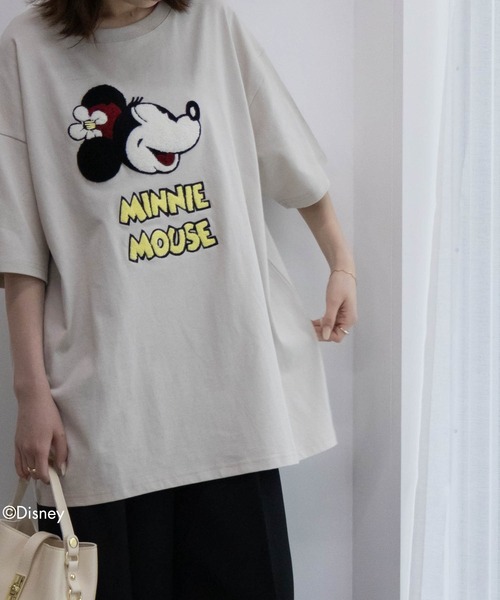 Disney（ディズニー）の「Disney サガラ刺繍Ｔシャツ 綿100%（Tシャツ/カットソー・レディース・ベージュ系1/チャコールグレー/ベージュ系/ベージュ・フリー）」の11枚目の写真