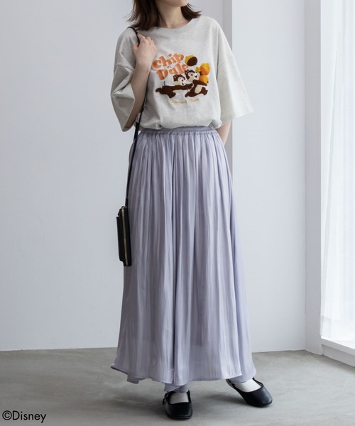 Disney（ディズニー）の「Disney サガラ刺繍Ｔシャツ 綿100%（Tシャツ/カットソー・レディース・ベージュ系1/チャコールグレー/ベージュ系/ベージュ・フリー）」の17枚目の写真