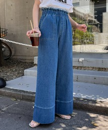 CIAOPANIC TYPY（チャオパニックティピー）の「■ウエストフリンジデニムワイドパンツ（デニムパンツ）」