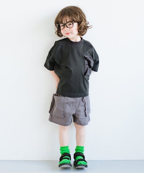 p.premier（ピードットプルミエ）の「立体ポケットTシャツ（Tシャツ/カットソー・キッズ・ブラウン/カーキ/チャコール・130/140/90/100/110/120/80）」の20枚目の写真