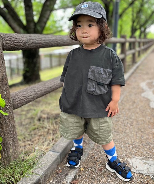 p.premier（ピードットプルミエ）の「立体ポケットTシャツ（Tシャツ/カットソー・キッズ・ブラウン/カーキ/チャコール・130/140/90/100/110/120/80）」の22枚目の写真