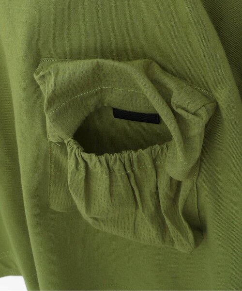 p.premier（ピードットプルミエ）の「立体ポケットTシャツ（Tシャツ/カットソー・キッズ・ブラウン/カーキ/チャコール・130/140/90/100/110/120/80）」の5枚目の写真