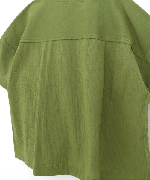 p.premier（ピードットプルミエ）の「立体ポケットTシャツ（Tシャツ/カットソー・キッズ・ブラウン/カーキ/チャコール・130/140/90/100/110/120/80）」の7枚目の写真