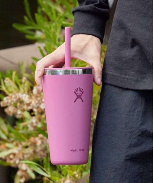 HYDRO FLASK(ハイドロフラスク)の「HydroFlask/ハイドロフラスク 28oz ALL AROUND TUMBLER WITH STRAW LID タンブラー 2026年 夏 夏服(グラス/マグカップ/タンブラー・メンズ・ブラック/ライトピンク/ブルー/ホワイト/ライトグリーン/グリーン/ピンク/パープル/ライトブルー・FREE)」の8枚目の写真