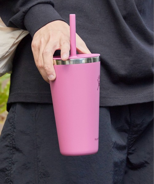 【ラテ様】HydroFlask ピンク マグカップ ストロー付き 楽天市場】安心の日本正規品 送料無料 ハイドロフラスク 12oz