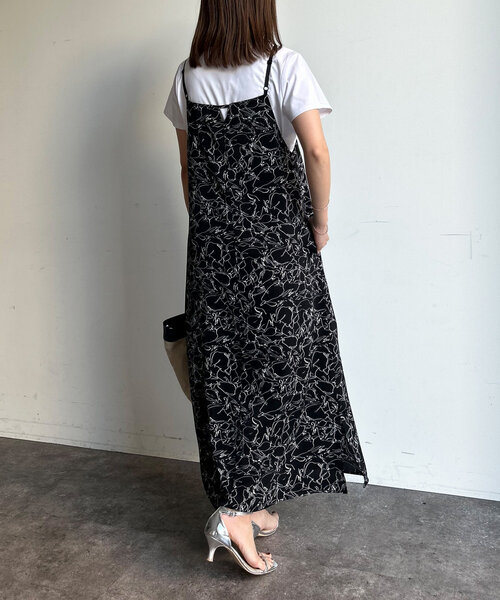 Chez toi(シェトワ)の「【前後2WAY】フルーツ柄キャミワンピース(ワンピース・レディース・キャメル/ブラック/オフホワイト・FREE)」の21枚目の写真