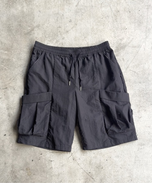 COMMON WARE(コモンウェアー)の「COMMONWARE:ナイロンワッシャー カーゴショーツ(カーゴパンツ・メンズ・ブラック/カーキ/ベージュ・XL/L/M)」の10枚目の写真