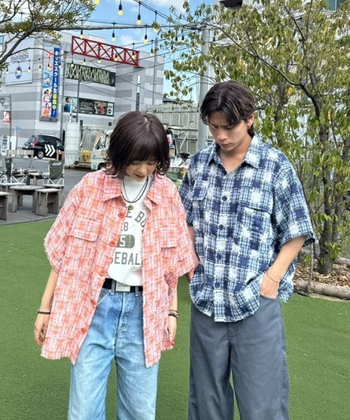 fringe checked shirt（シャツ/ブラウス）｜WudgeBoy