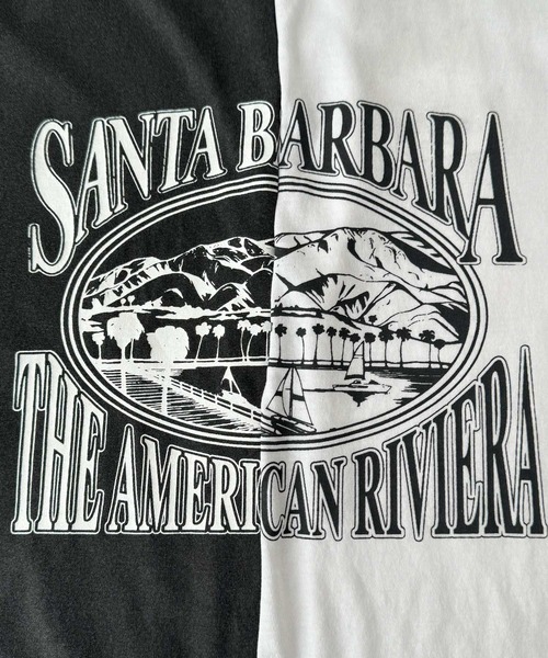 CANAL JEAN（キャナルジーン）の「El mar　SANTA BARBARA半袖Tシャツ（Tシャツ/カットソー・レディース・チャコールグレー/アイボリー・ONE SIZE）」の15枚目の写真