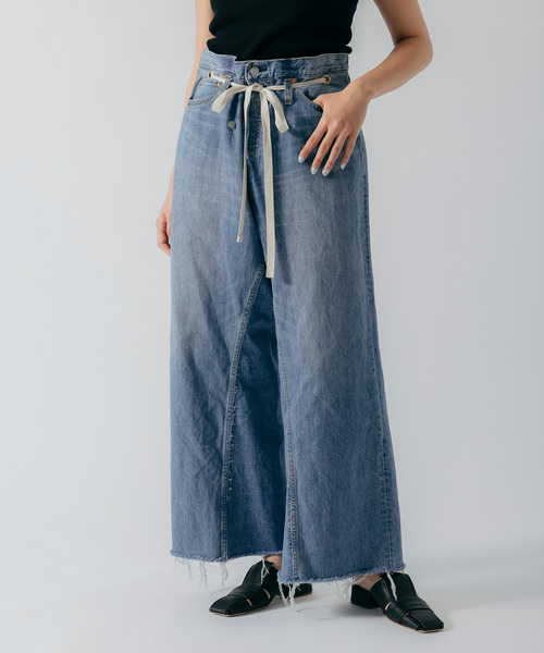 Bonum（ボナム）の「2WAY ワイドイージーデニムパンツ（デニムパンツ・レディース・ダークブルー/ネイビー・SMALL/MEDIUM/LARGE）」の8枚目の写真