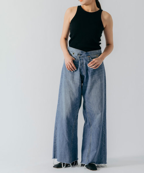Bonum ボナム フロントタックワイドパンツ デニム Bonum｜今すぐ買える！DENIMアイテムまとめ｜Bonum（）｜ブログ
