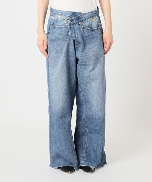 24SS Bonum 2WAY ワイドイージーデニムパンツ ボナム Bonum - 24SS Bonum 2WAY ワイドイージーデニムパンツ ボナムの
