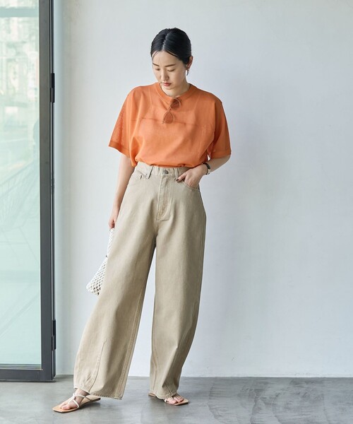 【COEN】パンツ　コーエン　カジュアル　ヴィンテージ ヴィンテージカノコイージーワイドパンツ