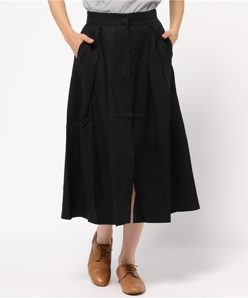 CIAOPANIC（チャオパニック）の「【Ciaopanic】　タックSK（スカート・レディース・グレー/ブラック・FREE）」の2枚目の写真