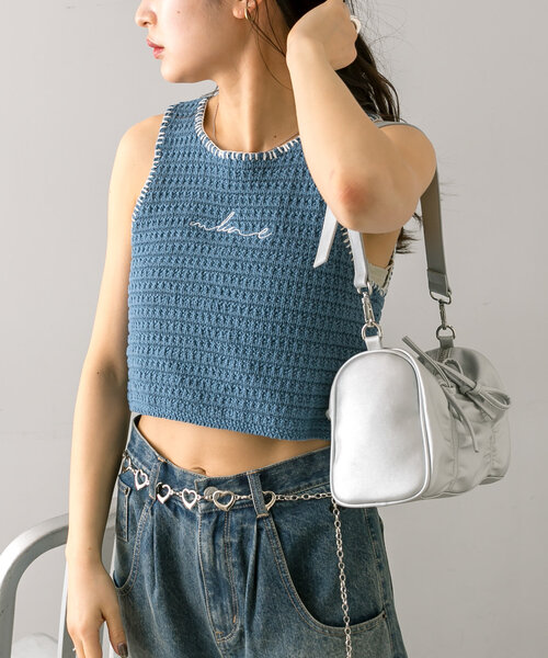 mline（エムライン）の「[mline]刺繍ロゴアメスリタンク（タンクトップ・レディース・ブラック/ブルー/アイボリー・FREE）」の20枚目の写真