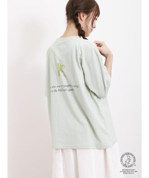Samansa Mos2（サマンサ モスモス）の「【PETER RABBIT(TM)×Samansa Mos2】ピーターTシャツ（Tシャツ/カットソー・レディース・ミント/オフホワイト/ベージュ・F）」の17枚目の写真