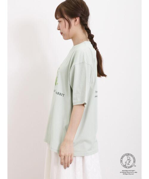 Samansa Mos2（サマンサ モスモス）の「【PETER RABBIT(TM)×Samansa Mos2】ピーターTシャツ（Tシャツ/カットソー・レディース・ミント/オフホワイト/ベージュ・F）」の12枚目の写真
