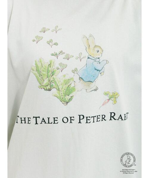 Samansa Mos2（サマンサ モスモス）の「【PETER RABBIT(TM)×Samansa Mos2】ピーターTシャツ（Tシャツ/カットソー・レディース・ミント/オフホワイト/ベージュ・F）」の6枚目の写真