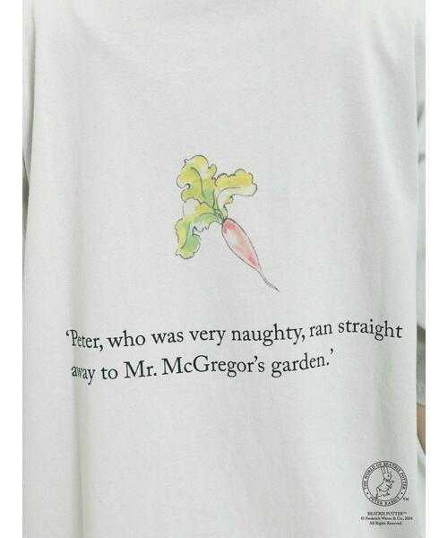 Samansa Mos2（サマンサ モスモス）の「【PETER RABBIT(TM)×Samansa Mos2】ピーターTシャツ（Tシャツ/カットソー・レディース・ミント/オフホワイト/ベージュ・F）」の5枚目の写真