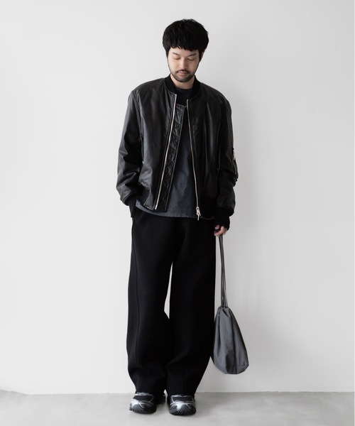 VEIN (ヴェイン)の「シンセティックレザー MA-1 / SYNTHETIC LEATHER MA-1(MA-1・メンズ・ブラック・1/2/3)」の4枚目の写真