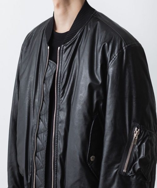 セール】シンセティックレザー MA-1 / SYNTHETIC LEATHER MA-1