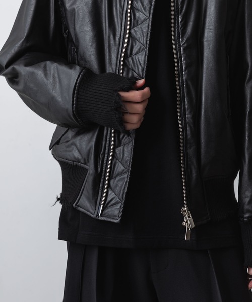 VEIN （ヴェイン）の「シンセティックレザー MA-1 / SYNTHETIC