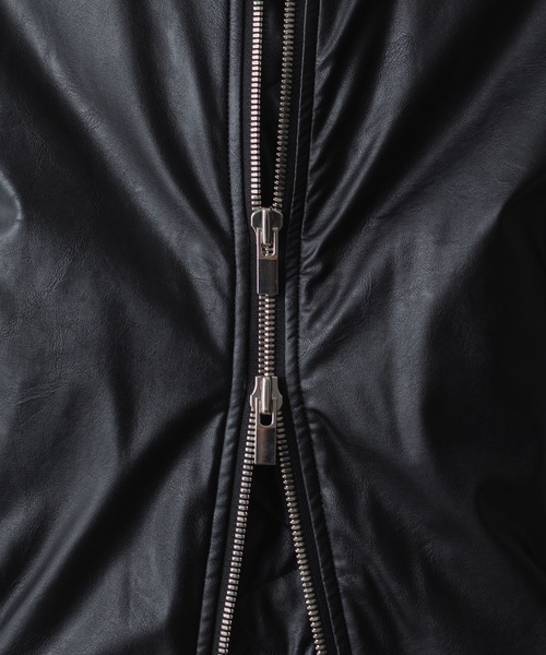 VEIN (ヴェイン)の「シンセティックレザー MA-1 / SYNTHETIC LEATHER MA-1(MA-1・メンズ・ブラック・1/2/3)」の15枚目の写真